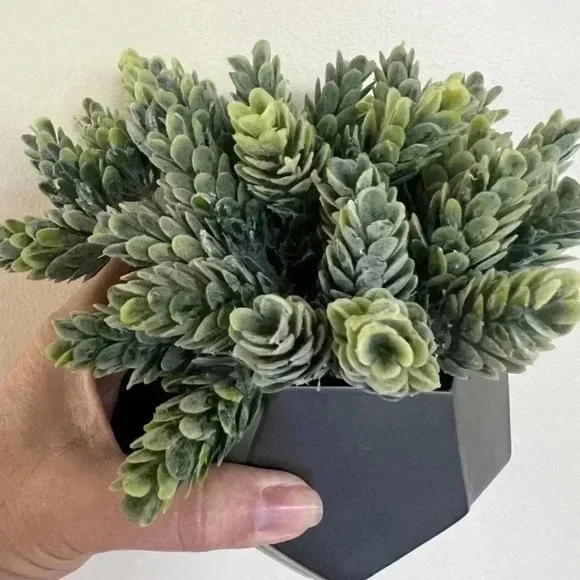 Wall metal decor with faux pineapple grass - Picture 7 of 8